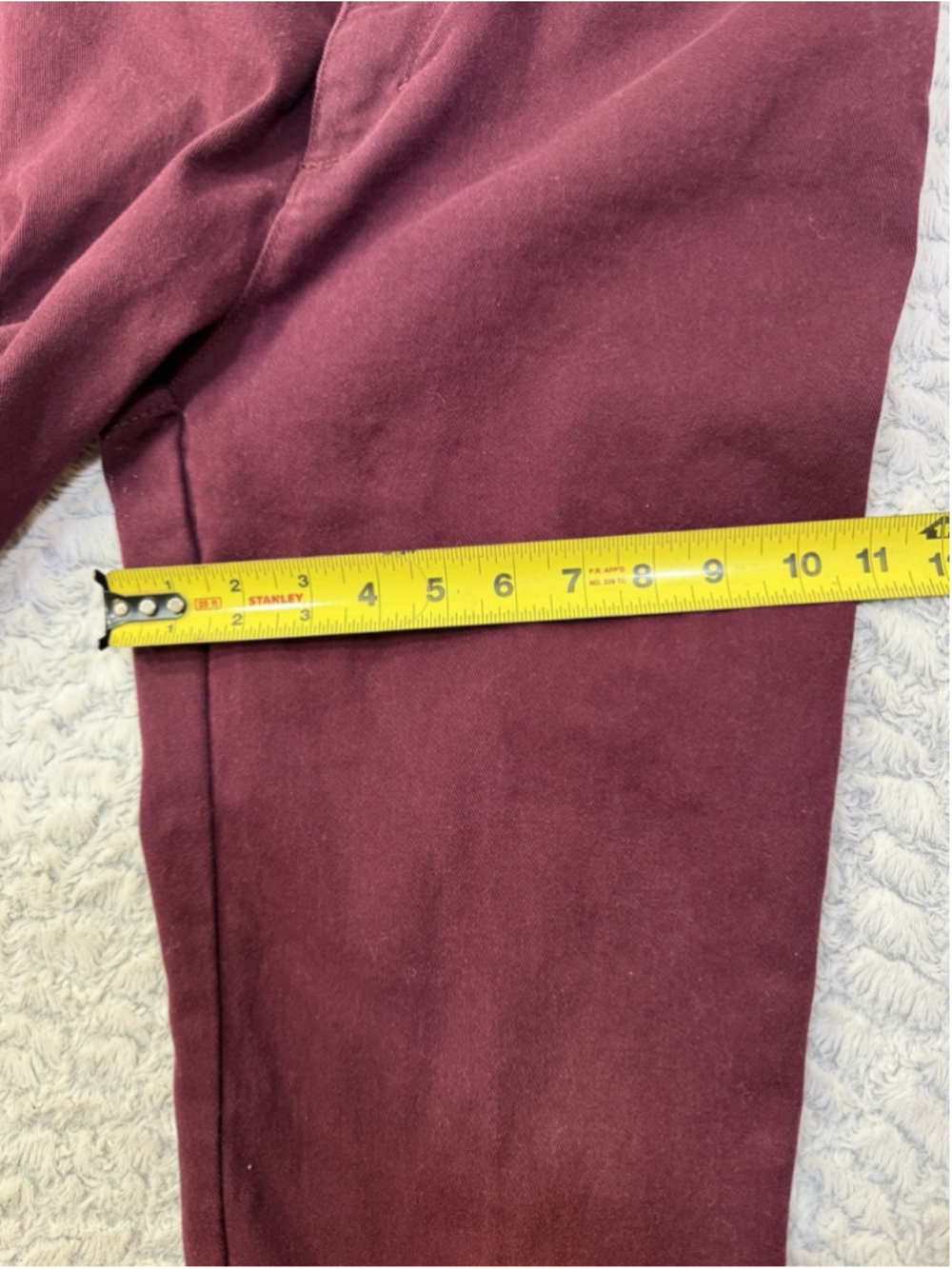 Gloria Vanderbilt Women’s Straight Leg Jeans Burgundy Dark Wash Stretch Pockets - Picture 5 of 10